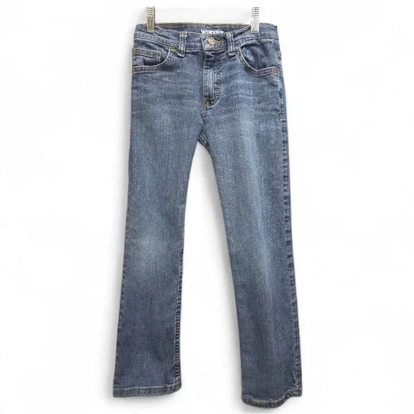 Wrangler Kids Jeans Size‎ 10 Slim Classic Straight Adjustable Waist 5 Pocket