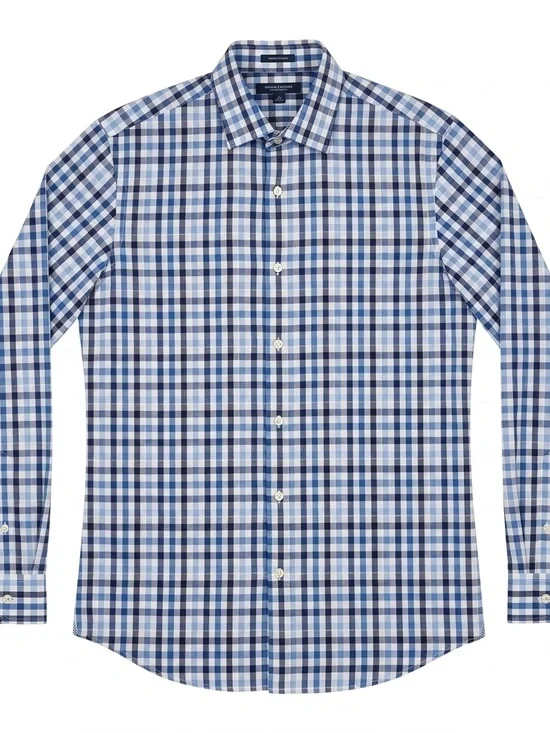 Banana Republic Camden Fit Men's Plaid Long Sleeve Button-Down Shirt Size M