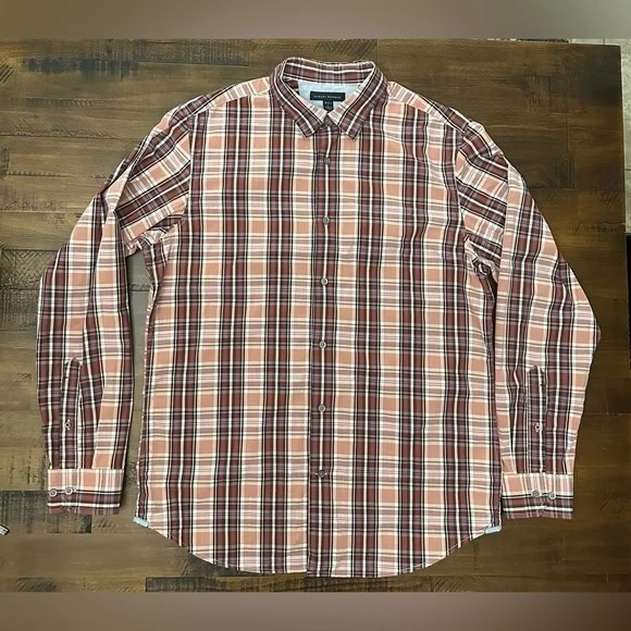 Banana Republic Button Up Men's‎ Long Sleeve Luxe LARGE 16-16.5