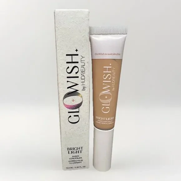 NIB Huda Beauty Bright Light Sheer Concealer Tan Light 07 Full Size .35 fl oz