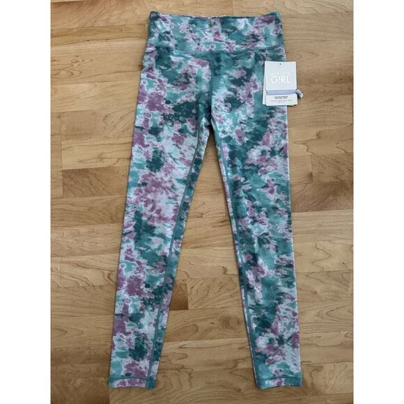 NEW Athleta‎ Girl High Rise Printed Chit Chat Tight Size Large 12