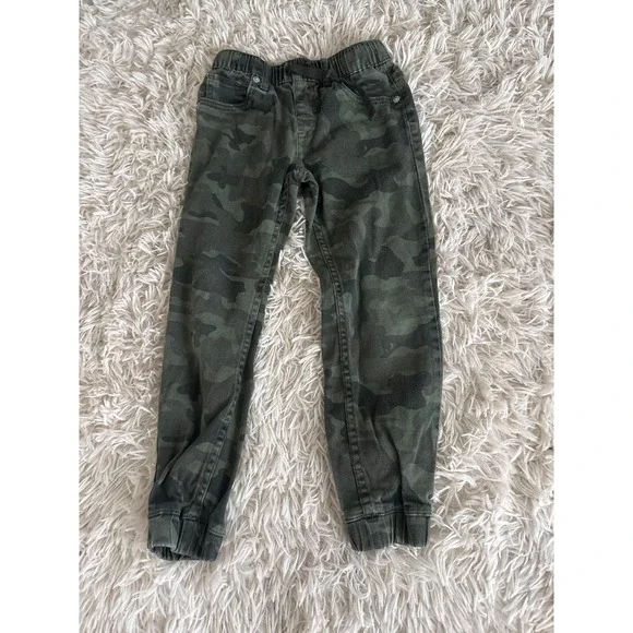 Levi Strauss Co Camouflage Cargo Jogger Pants Kids Size‎ 7 Reg Elastic Waist
