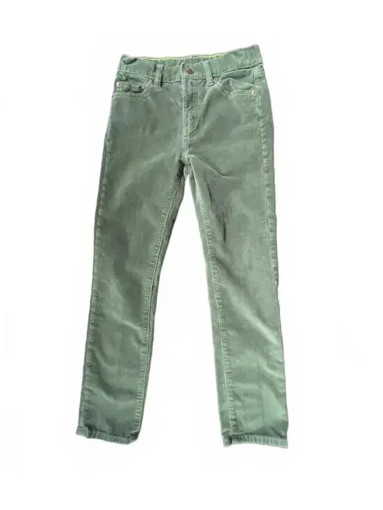 Crewcuts Olive Green Stretch‎ Corduroy Pants Size 10