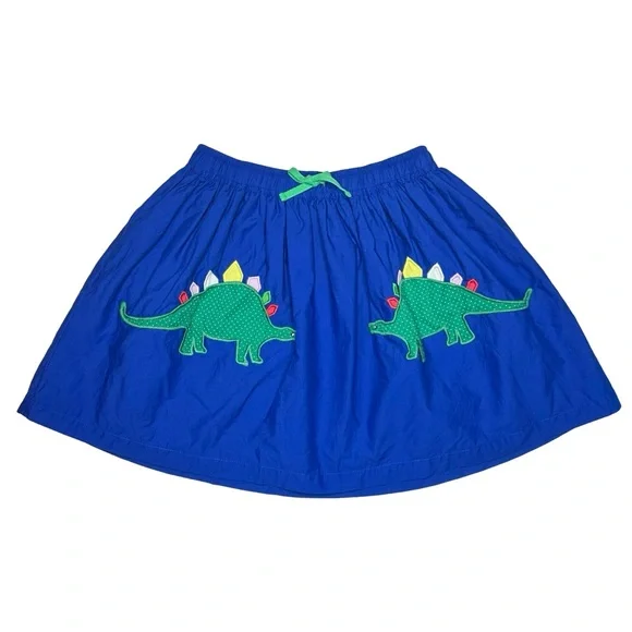 Mini Boden Dinosaur Appliqué Skirt‎