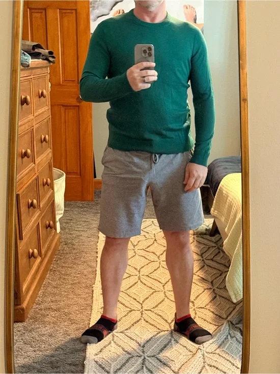 Italian Merino Banana Republic Green Crewneck Sweater - NEW
