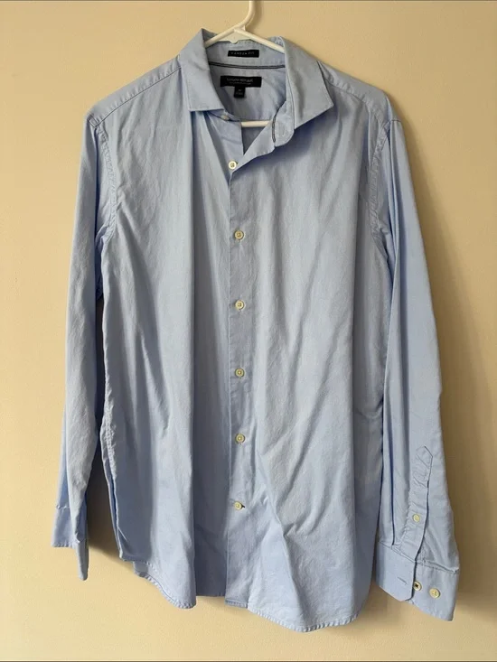 Banana Republic Light Blue Men's Cotton Dress Shirt
