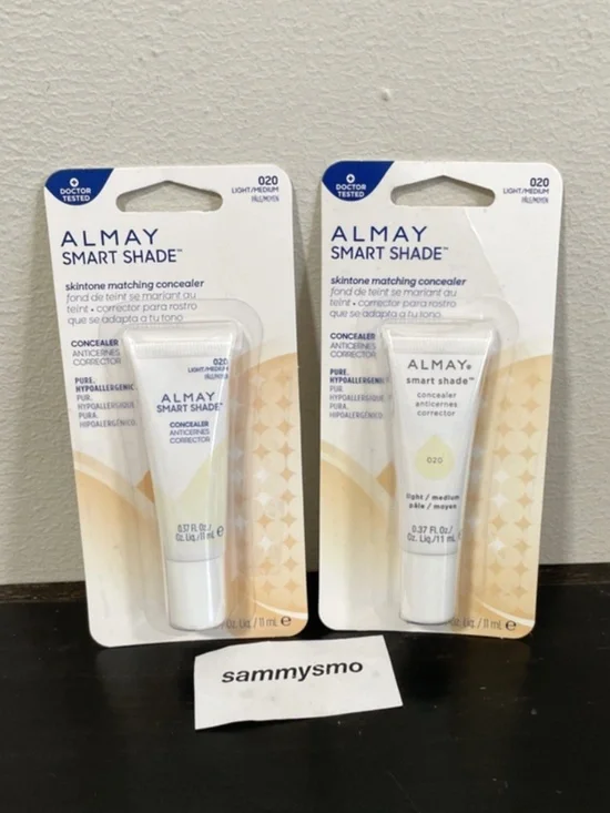 Almay Smart Shade Concealer, 020 Light / Medium 0.37 fl oz x2 Discontinued