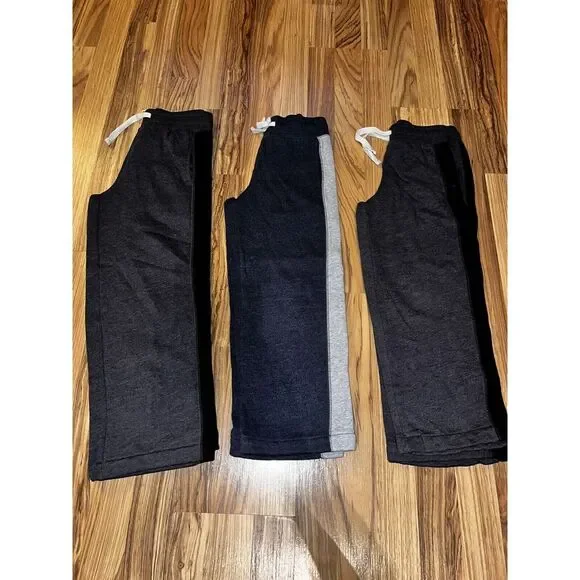 Basic Editions Boys Y2K Sweatpants Cotton Wide Leg Size M 5/6 Lot‎ Of 3 EUC