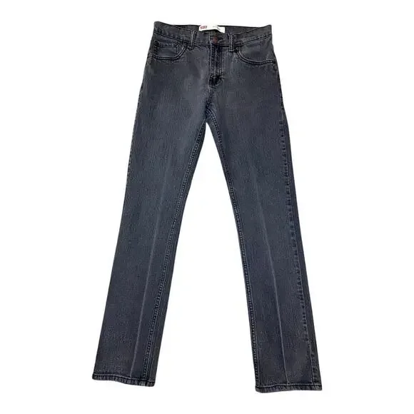 Levi's 511 Slim Jeans Boy's‎ Size 16 Dark Denim Black 5-Pocket Style