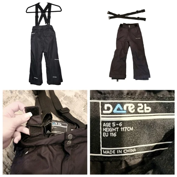 Dare2b snow pants‎ with removable suspenders.