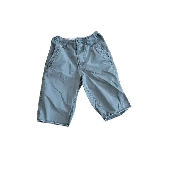 Old Navy Boys Gray‎ Twill Shorts - Size 10 - Adjustable Waist Casual