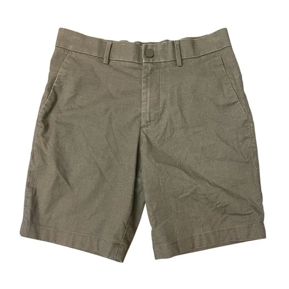 Banana Republic Men's Size 29 Aiden Short Army Green Chino Basic‎ Preppy