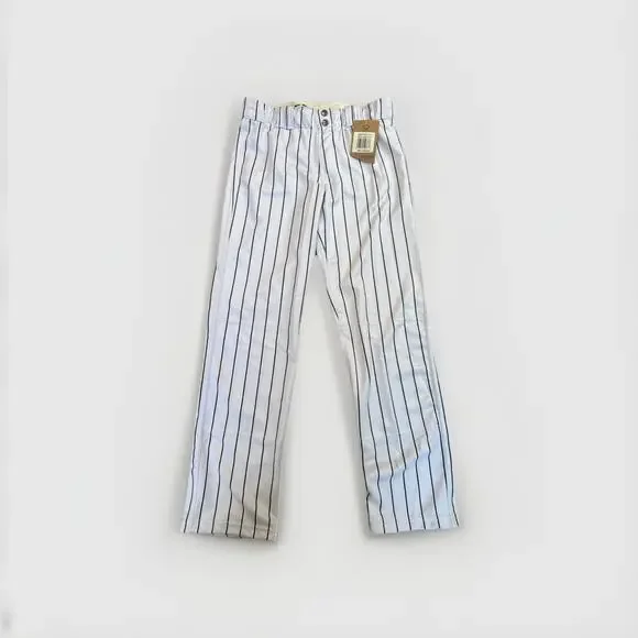 Evosheild Youth XL Baseball Softball Pant White & Black Pin Stripe‎ Straight Cut