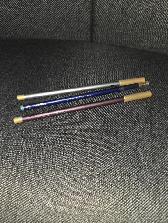 Trio Eye Liner Pencils — Silver, Blue, Plum