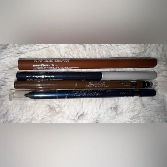 Eyeliner Bundle ~ Rimmel, Clinique, Wet n Wild ~ Black, Brown, & Blue