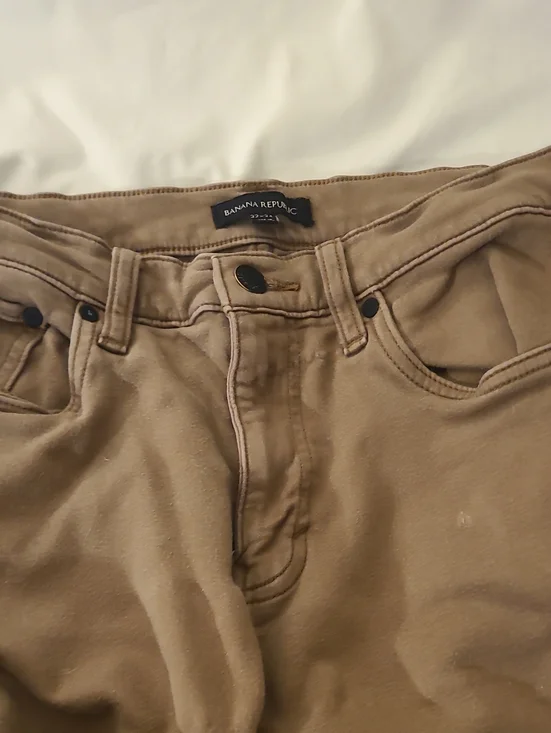 Banana Republic Olive-Tan Casual Pants 32w 34l
