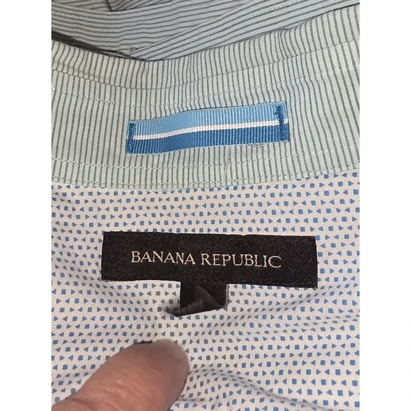 Banana Republic Short Sleeve Shirt  Mens Button-down.‎  Vacation, Resort,...