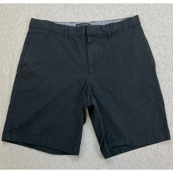 Banana Republic Shorts Mens 32 Navy Blue Cotton‎ Stretch Aiden Club 9