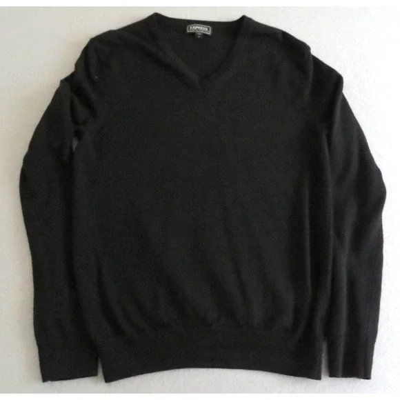 Banana Republic 100% Extra Finer Merino Wool Minimalist Knit Sweater Men's Med