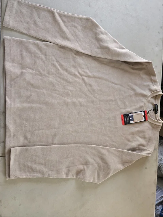 Light Beige Long Sleeve Thermal Top