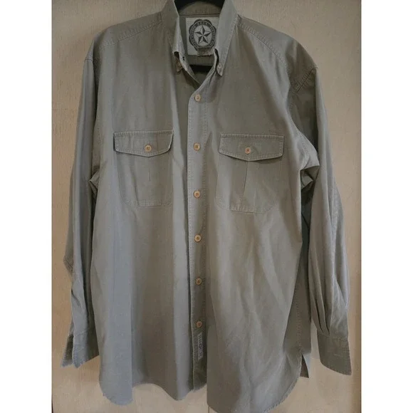 Vintage Banana Republic BRCR Civilian Reserve Safari Shirt Mens M Hong Kong