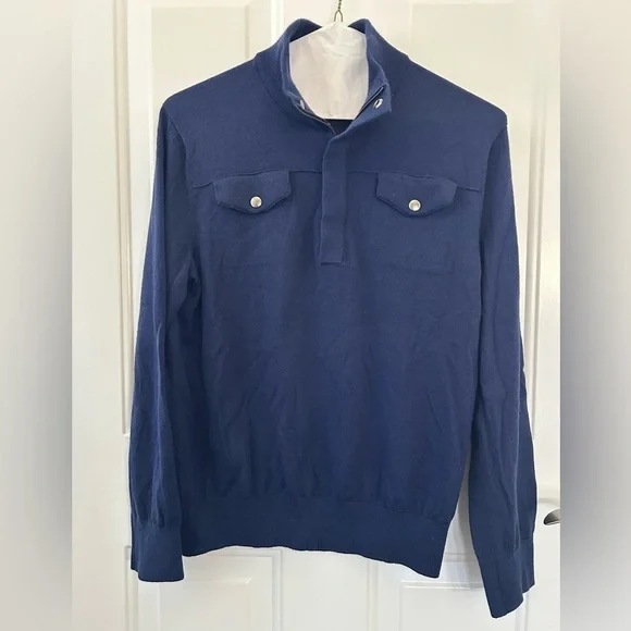 Banana Republic Men's Quarter Zip Sweater Size Large