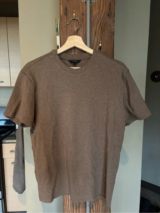 Men's Banana Republic Brown Knit Crew Neck T-Shirt