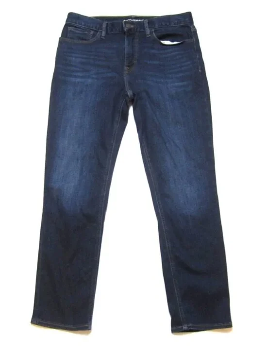 Banana Republic Traveler Jeans Slim Fit 32x28 Dark Wash Denim Commuter Preppy