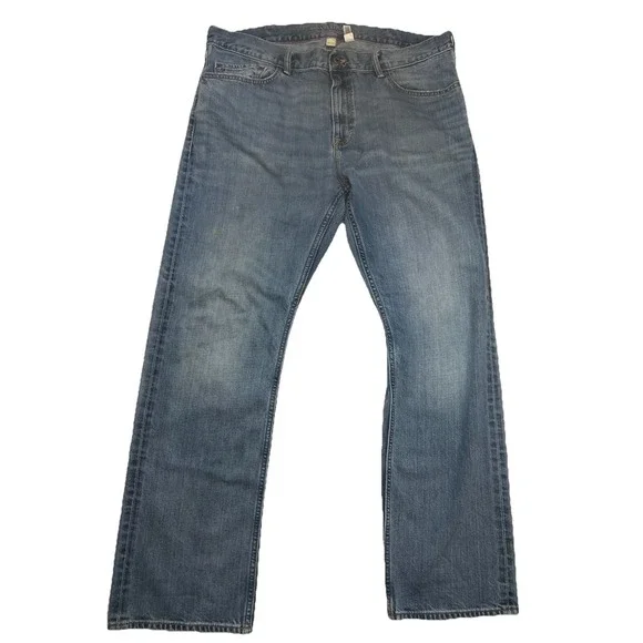 Banana Republic Jeans Men's Vintage Straight 38X32 Medium Wash Distressed