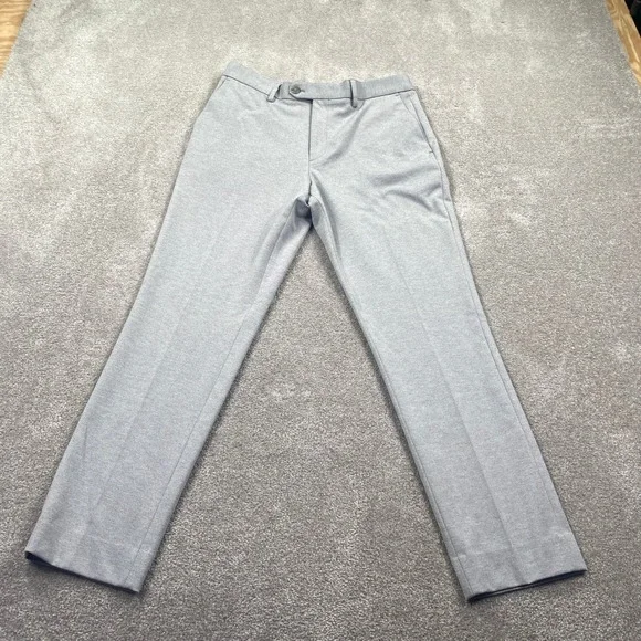 Banana Republic Dress Pants Mens 31x32 Grey Tailored Fit Stretch Trousers