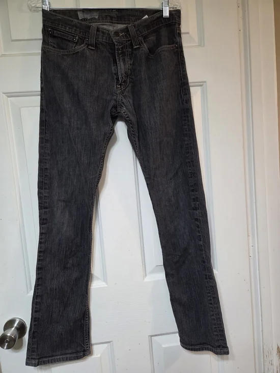 Levi's Men's Charcoal Slim Straight Jeans