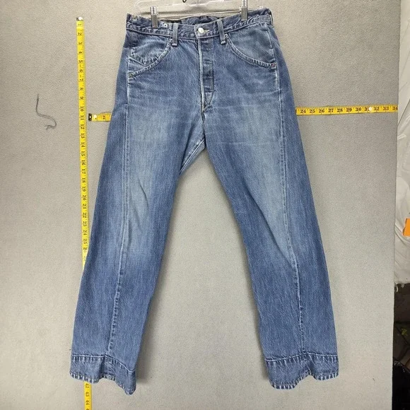 Vintage Levis Engineered Jeans Mens Blue Twisted Button Fly Fits 30x30