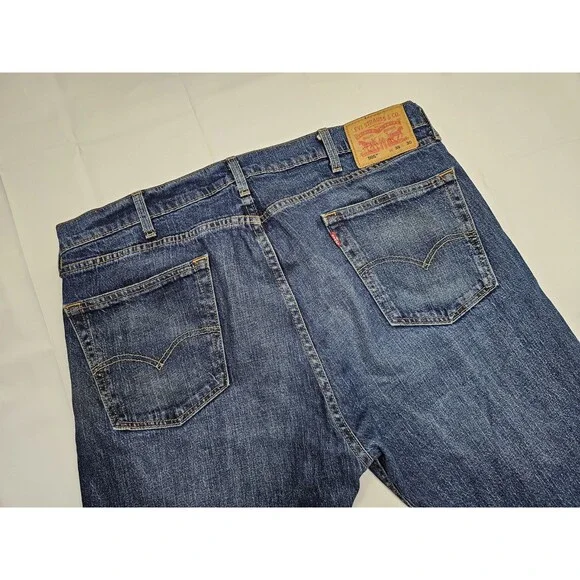Levi's 505 Regular‎ Fit Men Mid Rise Straight Blue Jeans Size 38x30 Denim