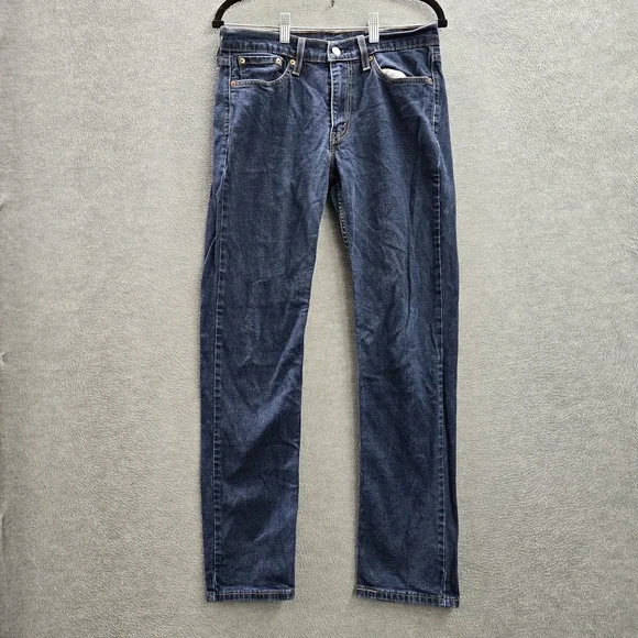 Levi's‎ 514 Men Jeans 30X32 Blue Denim Straight Fit Logo 29