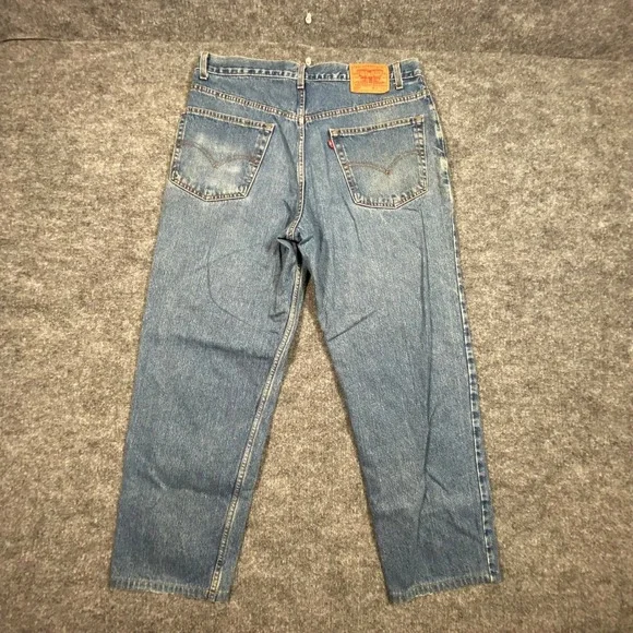 Levis 550 Vintage Relaxed Fit Tapered‎ Leg Jeans Mens 38x30 Blue Denim