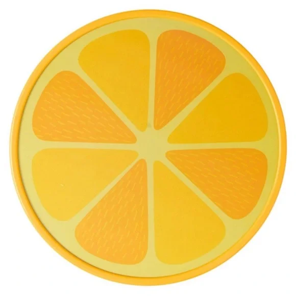 Crofton Orange Slice Fruit Shape Two Sided Large Surface Cutting Chopping Board