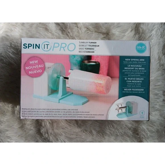 We R Memory Keepers Spin It PRO Tumbler‎ Turner - Rotary Drying Tool 661054