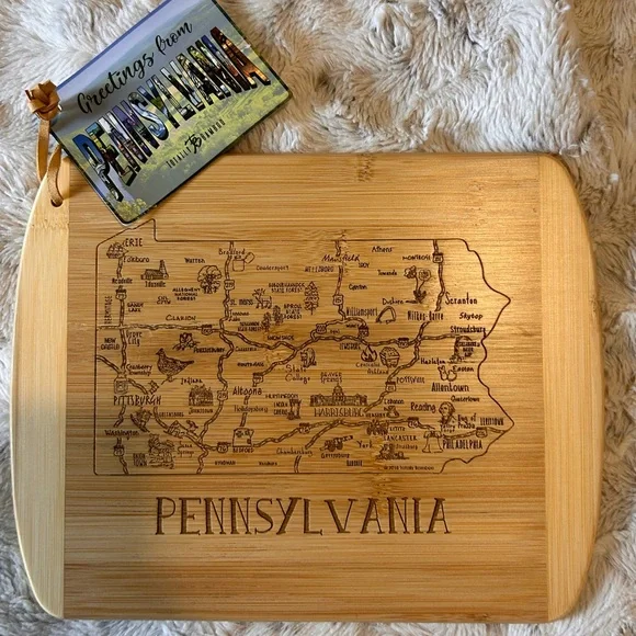 Pennsylvania Engraved Bamboo Cutting Board