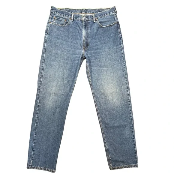 Levi's Blue 550 Relaxed Fit Tapered Leg Jeans Mens 40x36