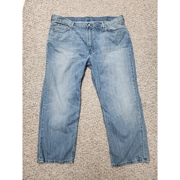 Levi's 559‎ Jeans Mens 40x30  Relaxed Straight Light Wash Casual 42x29 Measured