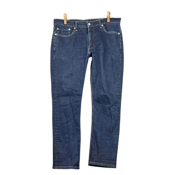 Levi's 511 Slim Fit Jeans Mens 36x27 Dark Wash Blue Denim Stretch Casual Pant