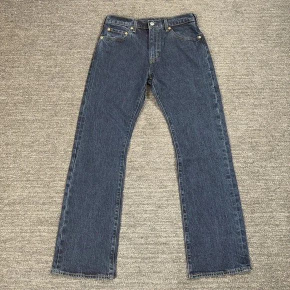 Levis Premium 517 Jeans Men 30x30 Blue Bootcut Medium Wash Demin Cotton Ranch