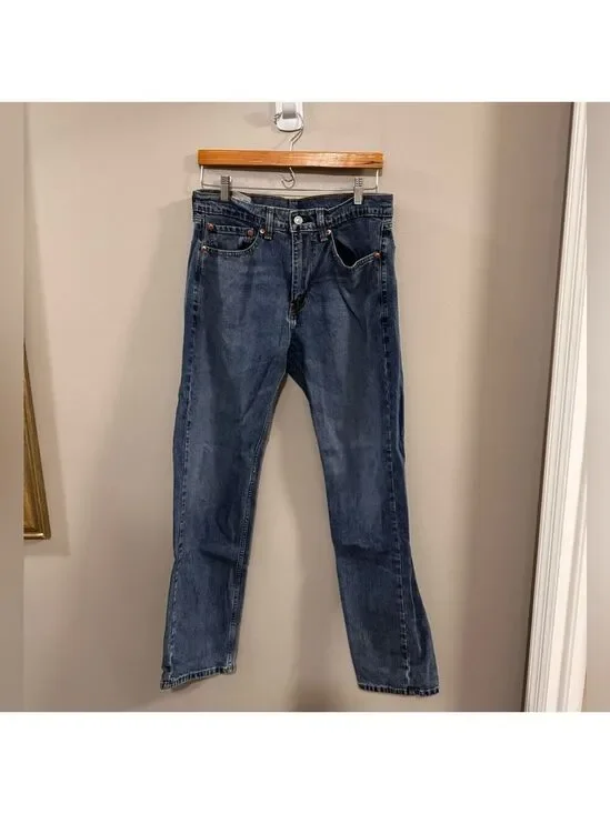 Levi's Men's Straight 505 Blue Jeans. Size 32/32