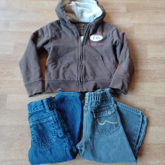 Jeans, jacket boy's size 3 and 4 gap, urban extreme, Seattle cotton