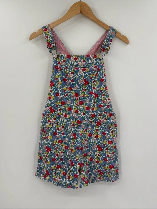 Mini Boden Corduroy Floral Shortalls | Multi Floral | 11-12Y