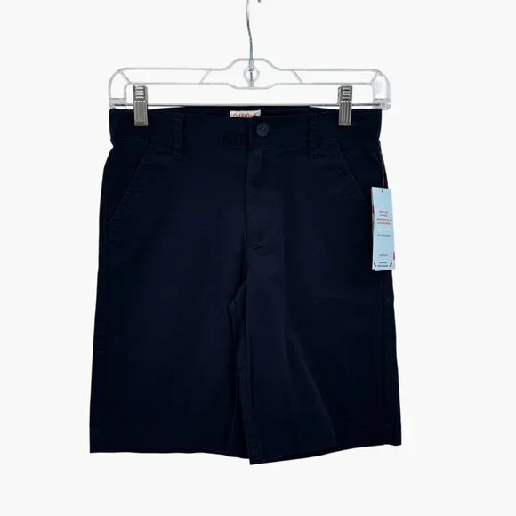 NEW Cat & Jack Boys' Chino Uniform Shorts - Navy - Size 10