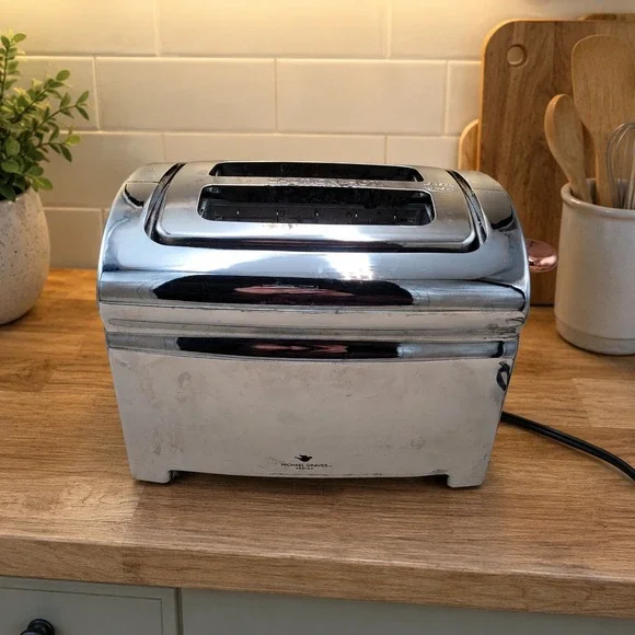 Michael Graves Design 2 Slice Toaster Chrome Bread Loaf KT-3390 Parts Repair