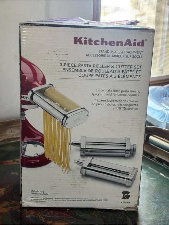 KitchenAid Red Pasta Roller & Cutter Attachment Set