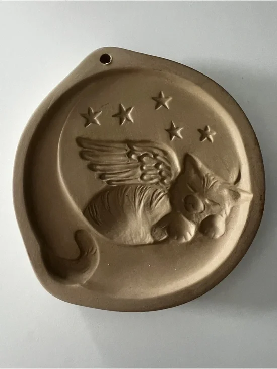 Brown Bag Cookie Art Kitten Moon 1996 Hill Design