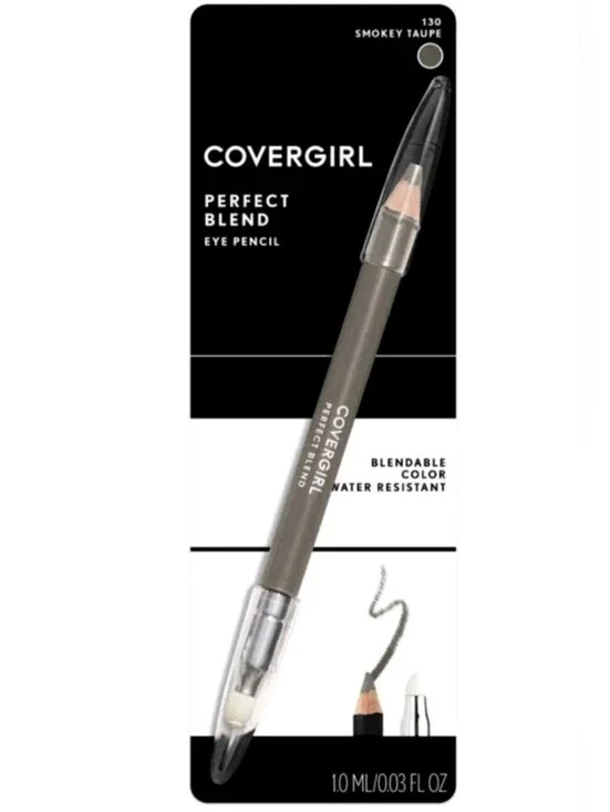9 x CoverGirl Perfect Blend Eye Pencil, 130 Smoky Taupe